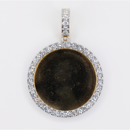 10k Solid Gold Lab Diamond Picture Pendant - 60585