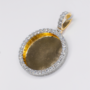 10k Solid Gold Lab Diamond Picture Pendant - 60585