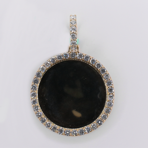 10k Solid Gold Lab Diamond Picture Pendant - 60642