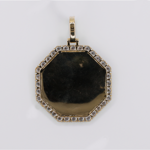 10k Solid Gold Diamond Picture Pendant - 60573