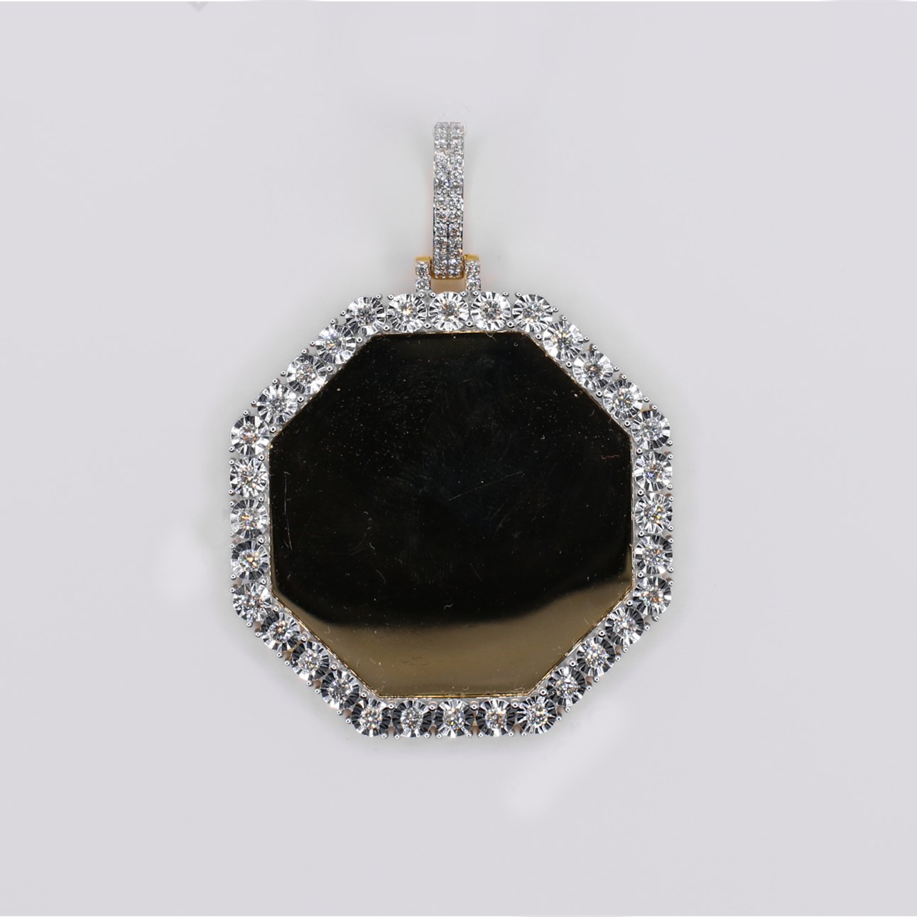 10k Solid Gold Diamond Picture Pendant - 60573