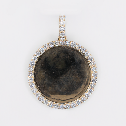 10k Solid Gold Lab Diamond Picture Pendant - 60615