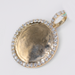10k Solid Gold Lab Diamond Picture Pendant - 60615