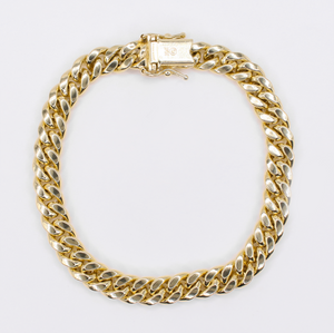 10k Gold 7mm Cuban Bracelet - 20235