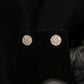 10k Solid Gold 10mm VS1 Diamond 3D Cluster Earrings - 50347
