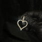 10k Solid Yellow Gold Lab Diamond Heart Pendant - 60564