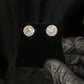 14k Solid Gold 11mm Lab Diamond Baguette Earrings - 50321