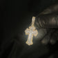 14k Gold Diamond Cross Pendant - 60645