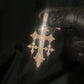 10k Gold Diamond Gothic Cross Pendant - 60638