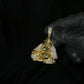 10k Gold Diamond Sitting Buddha Pendant - 60628