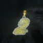 10k Gold Lab Diamond Custom 2 Pendant - 60648