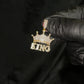 10k Gold Diamond King Crown Pendant - 60624