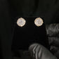 10k Solid Gold 13mm VS1 Diamond XL 3D Cake Earrings - 50346