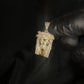 10k Gold Diamond Jesus Pendant - 60644