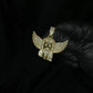 10k Yellow Gold VVS Lab Diamond Winged Redeemer Pendant - 60586