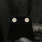 14k Solid Gold 8mm Lab Diamond Cluster Earrings - 50330