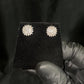 14k Solid Gold 12mm VS1 Diamond Spiked Cushion Earrings - 50152