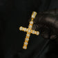 10k Gold Diamond Cross Pendant - 60627
