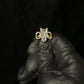 14k Solid Gold Lab Diamond Horse Ring - 30387