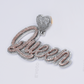 10k Gold Diamond Queen Pendant - 60622