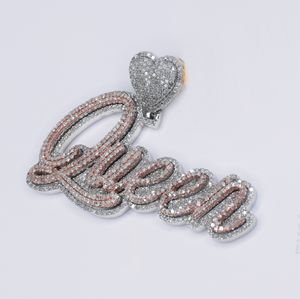 10k Gold Diamond Queen Pendant - 60622