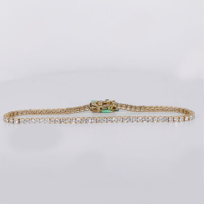 10k Gold Lab Diamond 2mm Tennis Bracelet - 20238