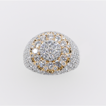 10k Solid Gold Lab Diamond Royal Halo Men's Ring - 30346