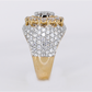 10k Solid Gold Lab Diamond Royal Halo Men's Ring - 30346
