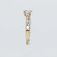 14k Solid Gold Eternity Engagement Ring - 30035