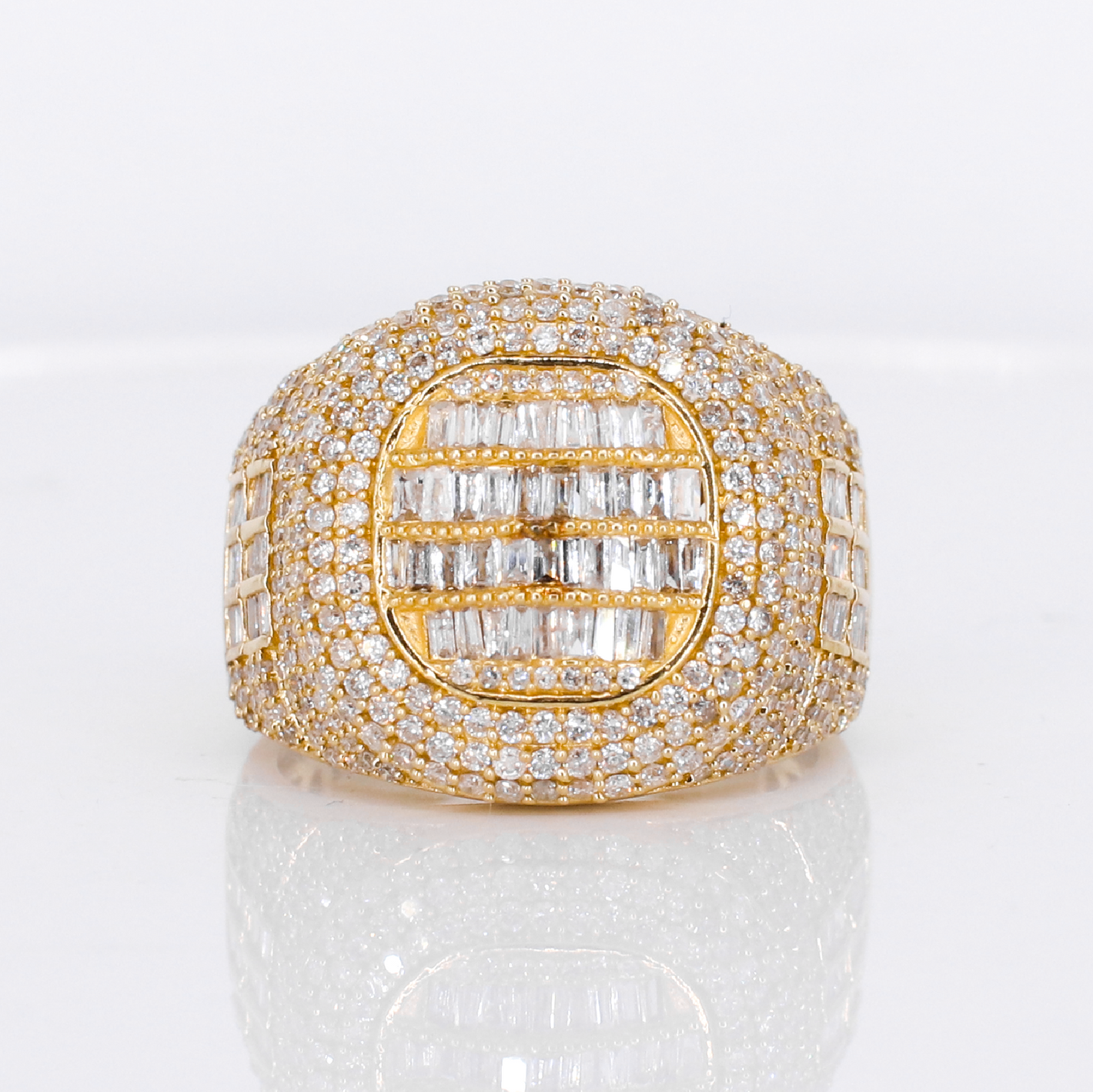 14k Solid Gold Baguette Diamond - 30373