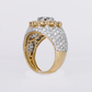 10k Solid Gold Lab Diamond Royal Halo Men's Ring - 30346