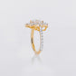 14k Solid Gold Diamond Heart Engagement Ring - 30326