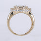 10k Solid Gold Lab Diamond Round Brilliant Men's Ring - 30343