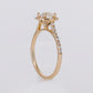 14k Solid Gold Diamond Round Cut Engagement Ring - 30321