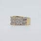 10k Solid Gold VS Diamond Double-row 9.5mm Band - 30051