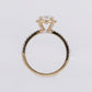 14k Solid Gold Diamond Round Cut Engagement Ring - 30323