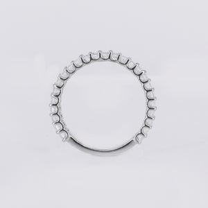 14k Solid White Gold Diamond Engagement Ring - 30333