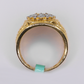 14k Solid Gold Diamond Rolex Style Ring - 30402