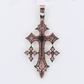 10k Gold Diamond Gothic Cross Pendant - 60638