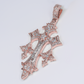 10k Gold Diamond Gothic Cross Pendant - 60638
