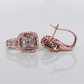 14k Solid Gold VS1 Diamond Huggie Earrings - 50307