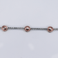 10k Gold Diamond Flower Tennis Bracelet - 20245