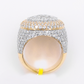 10k Solid Gold Lab Diamond Round Cluster Ring - 30384
