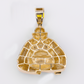 10k Gold Diamond Sitting Buddha Pendant - 60628