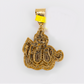 10k Solid Gold Diamond Allah Pendant - 60595