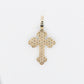 10k Solid Gold Diamond Motif Cross - 60165