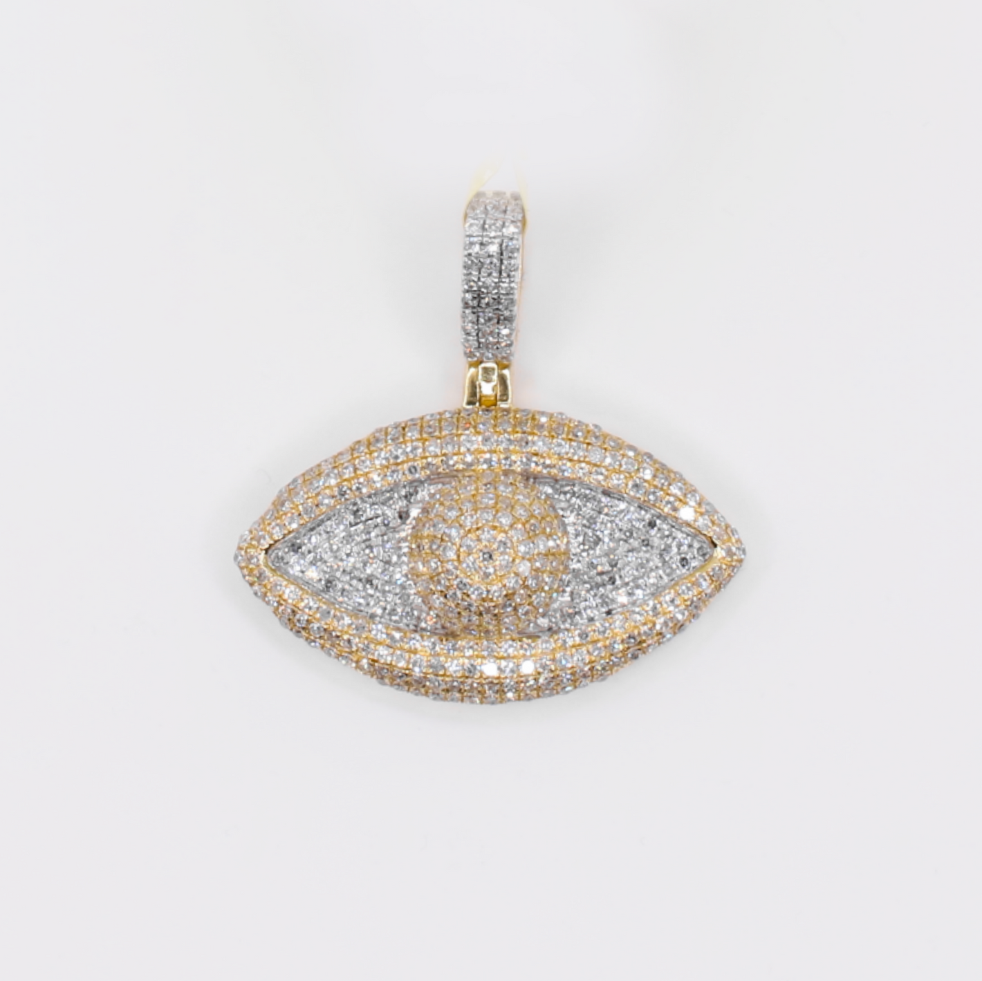 10k Gold Diamond Evil Eye Pendant - 60597