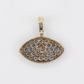 10k Gold Diamond Evil Eye Pendant - 60597