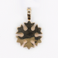 14k Solid Gold Diamond Snowflake Pendant - 60604