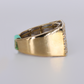 10k Solid Gold Lab Diamond Square Ring - 30388